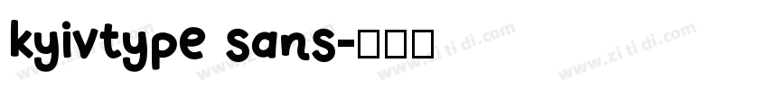 kyivtype sans字体转换